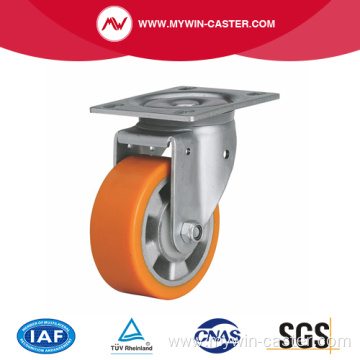 Heavy 5 Inch 300kg Plate Swivel TPU Caster